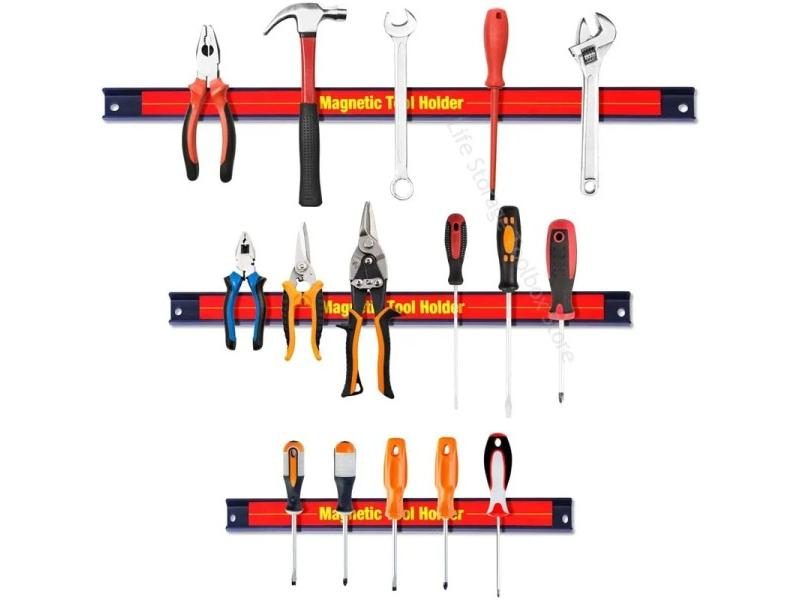 Strong Magnetic Tool Holder Heavy-duty Magnet Bar Wall Mounted Storage Tool Bar Carousel 1