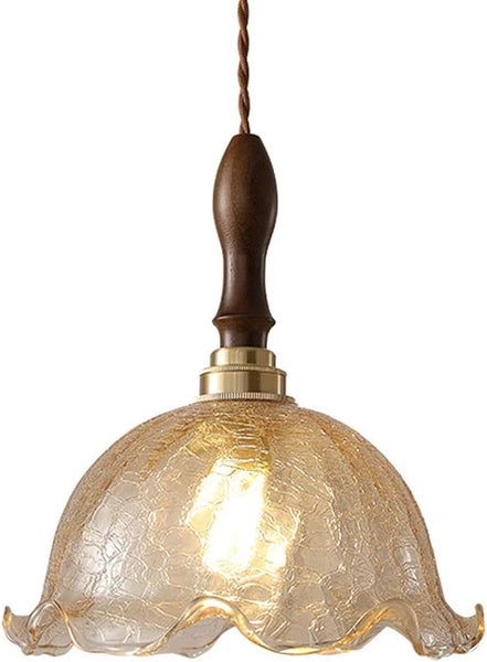 Vintage Pendant Light Glass Hanging Lamp Carousel 1