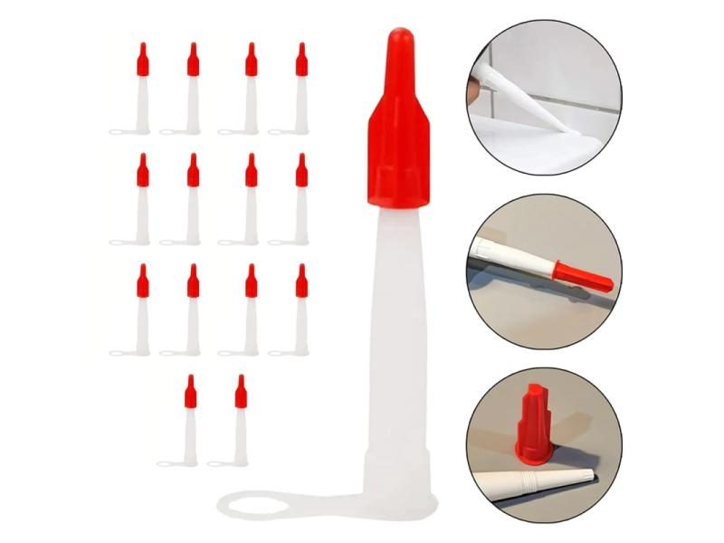 Silicone Caulking Gun Nozzles Tube Caps For Sealant Tools Carousel 1