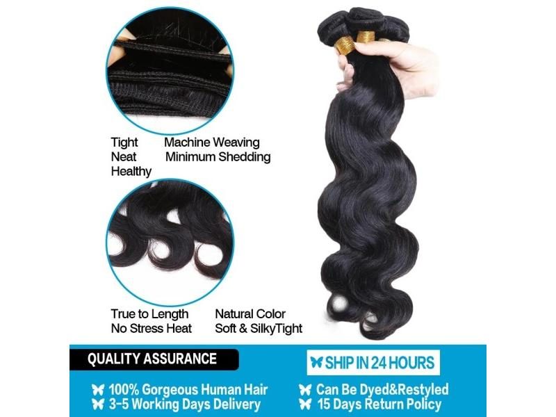 4 Bundle Deals 100 Human Hair Weaving Peruvian Remy Bundles Carousel 1