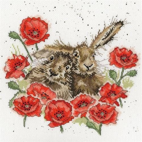 Bothy Threads Cross Stitch Kit - Love Is In The Hare Carousel 1