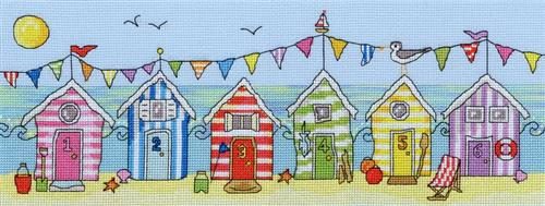 Bothy Threads Beach Hut Fun - Cross Stitch Kit Carousel 1
