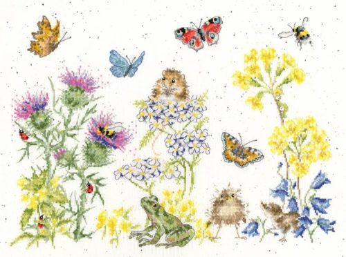 Bothy Threads Cross Stitch Kit - Wildflowers Memories Carousel 1