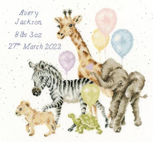 Bothy Threads Cross Stitch Kit - Welcome to the World Carousel 1