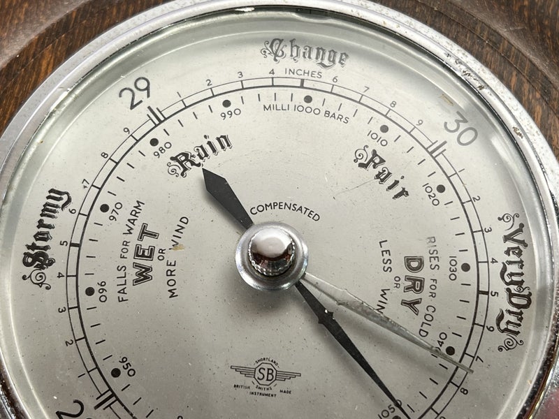 Vintage Shortland Barometer in Ship's Wheel Design Carousel 9