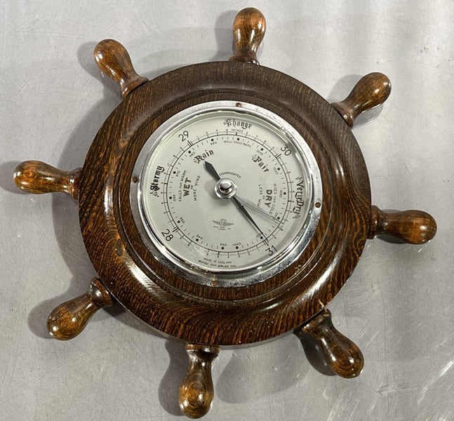 Vintage Shortland Barometer in Ship's Wheel Design Carousel 1