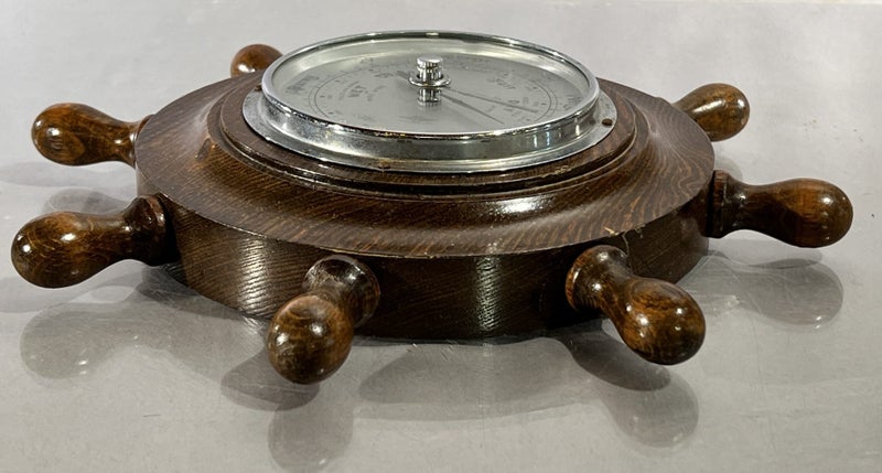 Vintage Shortland Barometer in Ship's Wheel Design Carousel 2