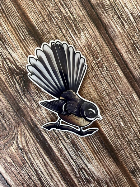 WATERPROOF VINYL DIE CUT STICKER ~ Fantail Carousel 1