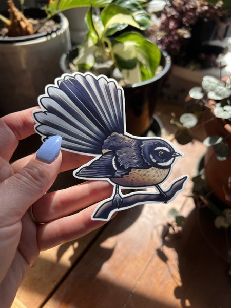 WATERPROOF VINYL DIE CUT STICKER ~ Fantail Carousel 4