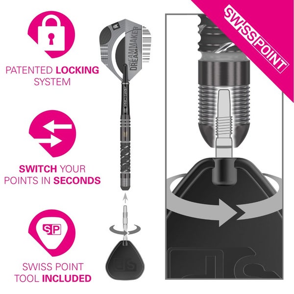 Target - NEW Dimitri Van den Bergh x ECHO Steel SP - 90% Tungsten Darts Carousel 3