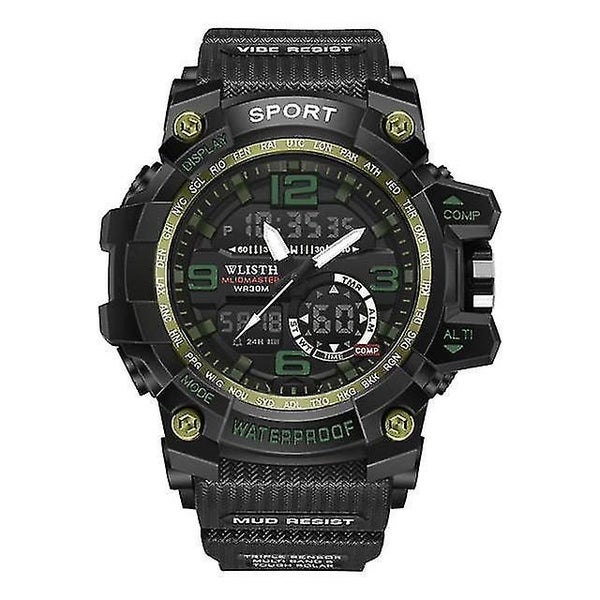 watch mens outdoor waterproof large dial Green Carousel 1