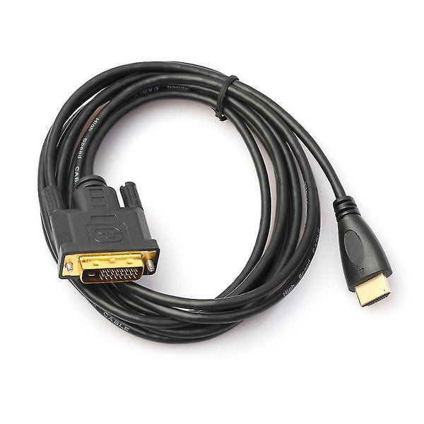 1m/1.8m/3m/5m Gold Plated Hdmi To Dvi 24 Cable Adapter Male To Male Converter Carousel 1