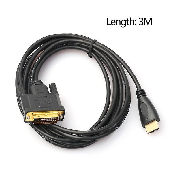 1m/1.8m/3m/5m Gold Plated Hdmi To Dvi 24 Cable Adapter Male To Male Converter Carousel 2