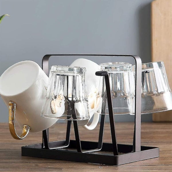 Metal Drain Rack Dish Drainer Cup Holder Bottle Cup Holder Drying Rack Carousel 4