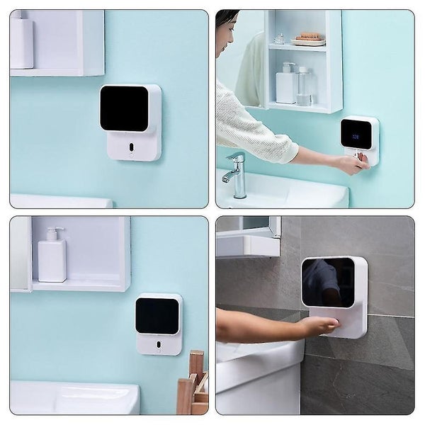Automatic Hand Washer Auto IR Sensor Soap Dispenser Wall Mounted Hand Washer LED Carousel 5