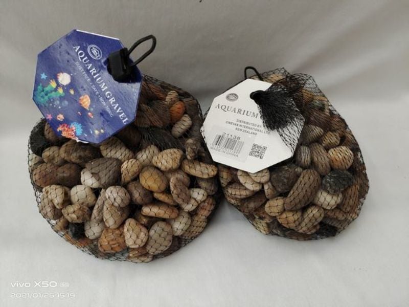 Aquarium Stones - Nature Small 1000g (6 Packs) Carousel 1