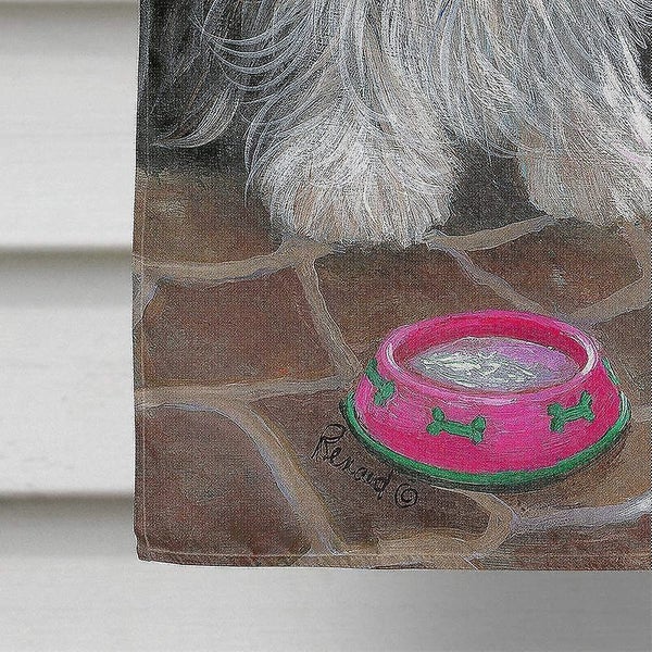 Bearded Collie Cool Summer Flag Canvas House Size64465723169794113