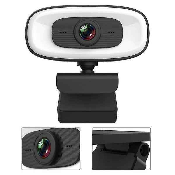 Webcam 2K Auto Focus USB Full HD Ring Light Web Camera with Noise reducing Webc Carousel 2