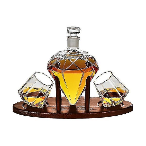 Carafe with Two Glasses and Tray - Diamond Carousel 1