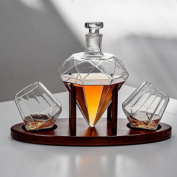 Carafe with Two Glasses and Tray - Diamond Carousel 2