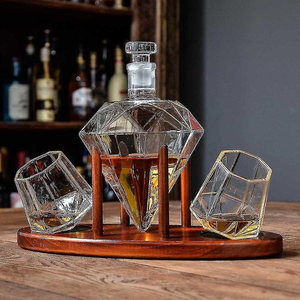 Carafe with Two Glasses and Tray - Diamond Carousel 3