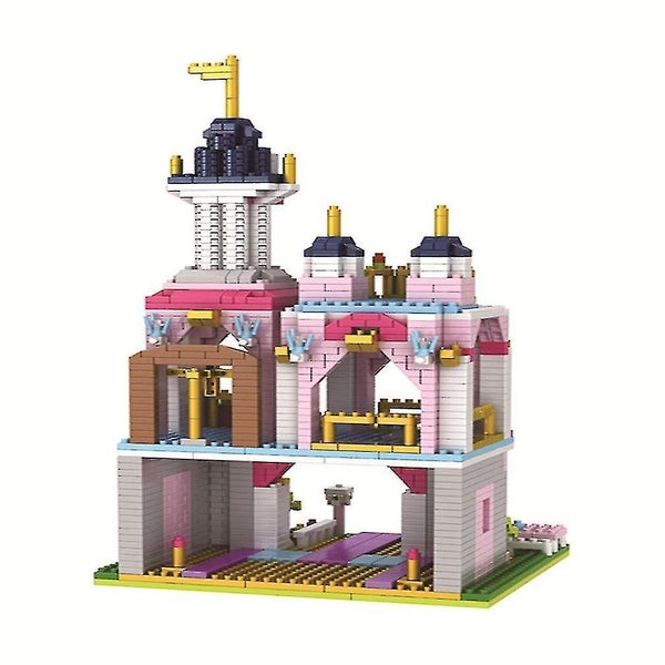 Castle Building Blocks Puzzle Micro 3d Figures Educational Brick Toys Carousel 1