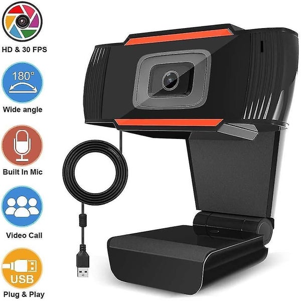 1080P HD Webcam High Definition Plug & Play Web Camera Built-in Mic Carousel 1