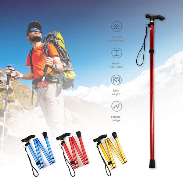 Adjustable Walking Stick Folding Walking Cane,Black62863869721987112