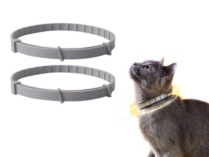 2Pcs 38cm Adjustable Flea Collar for Cats Flea and Tick Prevention Pets Collar Carousel 1