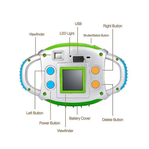 Amk-cdfp Children 1.5 Inch 4x Digital Zoom 5 Megapixel Camera Fine Kids Gift Carousel 2