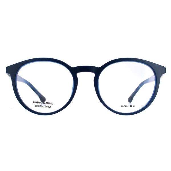 Police Glasses Frames Waka 4 VPL878 0JEB Blue Men Carousel 1