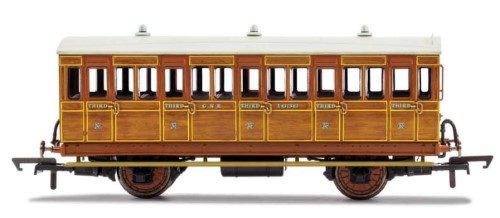Hornby Trains - GNR 4WC, 3rd Cl. Fttd Lghts Carousel 1