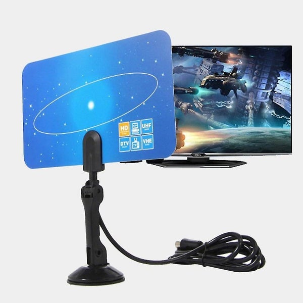 Digital Indoor Hd Tv Hdtv Dtv Vhf Uhf Pc Nb Flat High Gain Antenna 1080p Carousel 1