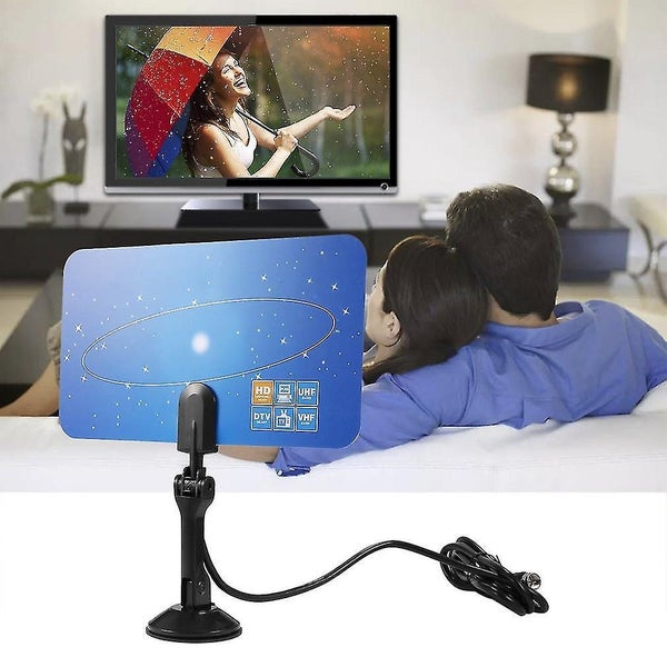 Digital Indoor Hd Tv Hdtv Dtv Vhf Uhf Pc Nb Flat High Gain Antenna 1080p Carousel 2
