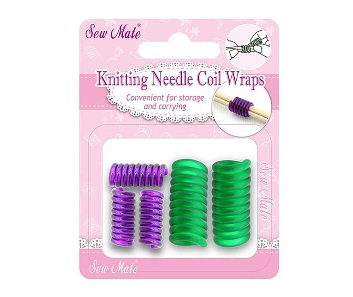 Sew Mate Knitting Needle Coil Wraps 5pcs Carousel 1