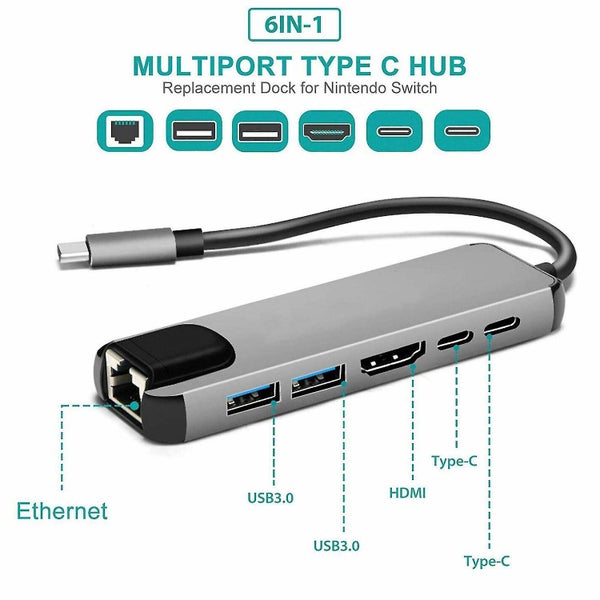 USB HUB C HUB To Multi USB 3.0 HDMI Compatible Adapter For MacBook Pro C HUB Ty Carousel 2