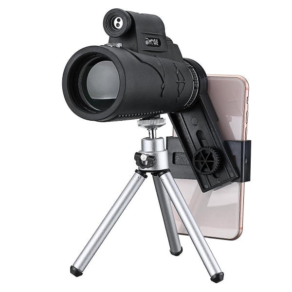 12*50 Outdoor Hiking Camping HD Optics Tripod Monocular Telescope Bird Watching Carousel 1