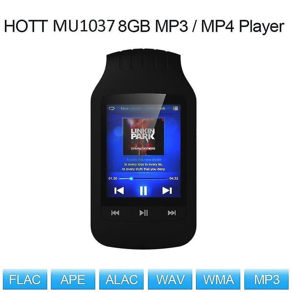 Bluetooth MP3 Player Mini MP3 Player 8GB Black Carousel 1