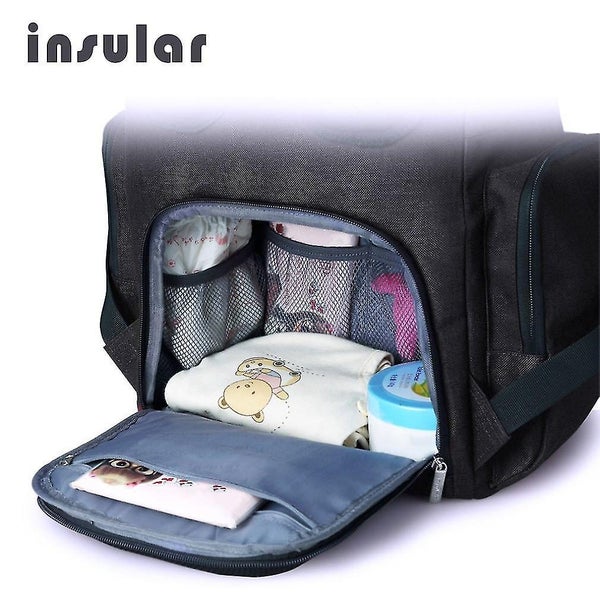 Insular Multifunctional Shoulder Bag Mummy Bag Nylon Baby Diaper Bag Nappy Bag Carousel 2