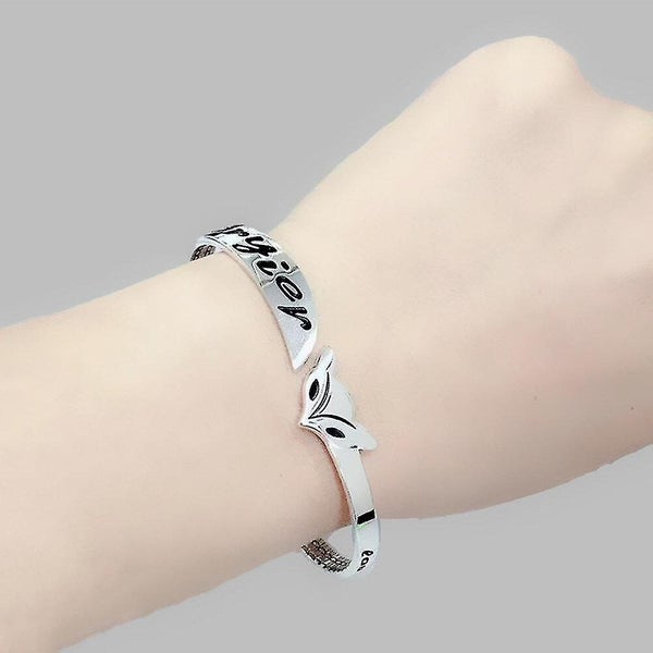 Silver plating Party Cuff Bracelet for Women Couples Vintage Cute Fox Animal Jew Carousel 2