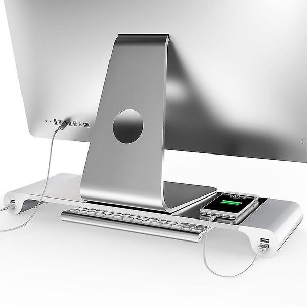 Portable 4 Ports Usb Laptop Computer Monitor Holder Bracket Heighten Stand Carousel 2