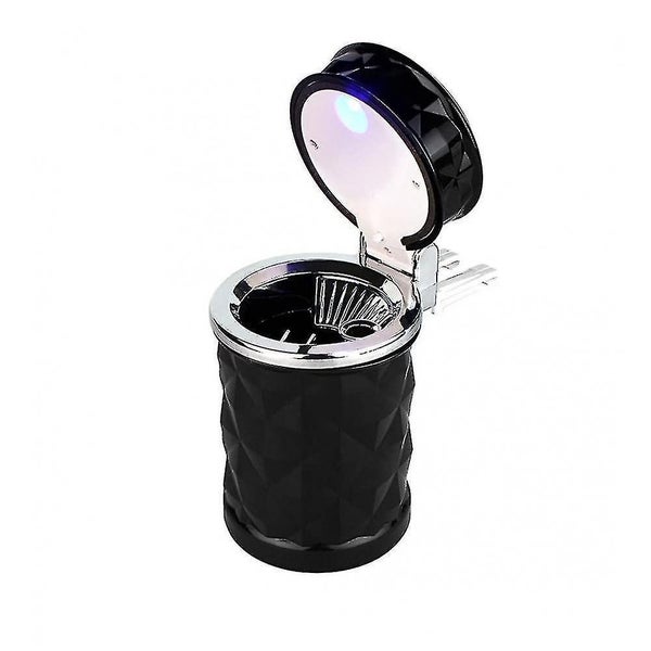 Car Ashtray,portable Auto Cigarette Ashtray With Blue Led Light Carousel 1