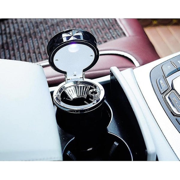 Car Ashtray,portable Auto Cigarette Ashtray With Blue Led Light Carousel 2