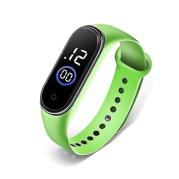 Led Analog Digital Smart Sport Waterproof WatchGrass Green Carousel 1