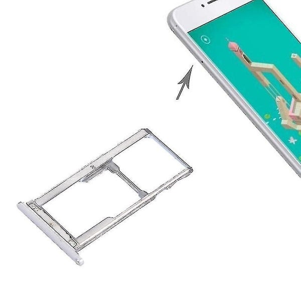 For Meizu M3 Note / Meilan Note 3 SIM + SIM / Micro SD Card Tray Silver Carousel 1