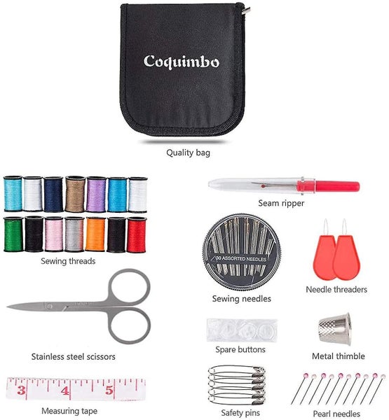 Sewing Kit For Traveler, Adults, Beginner, Emergency, Diy Sewing Supplies Organi Carousel 2