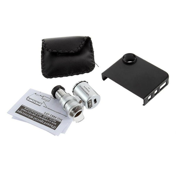 Professional Portable Pocket Size 60x Microscope Lens + Led For Iphone 4 Carousel 2