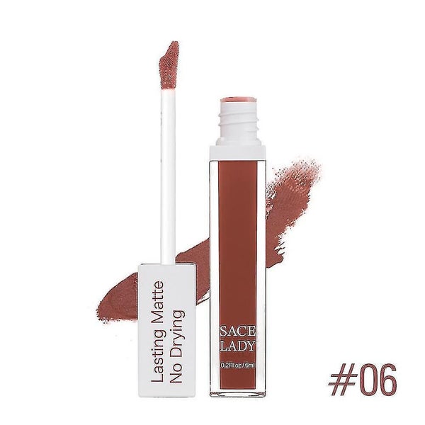 Matte Lip Glaze Sexy Long Lasting Waterproof 6ml Color-6 Carousel 1
