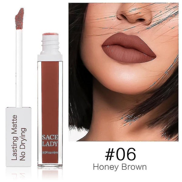 Matte Lip Glaze Sexy Long Lasting Waterproof 6ml Color-6 Carousel 2