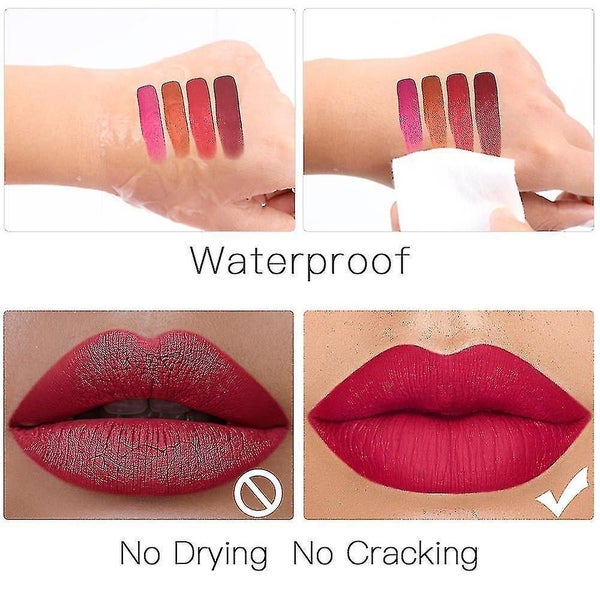 Matte Lip Glaze Sexy Long Lasting Waterproof 6ml Color-6 Carousel 4